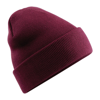 Burgundy - Back - Beechfield Soft Feel Knitted Winter Hat