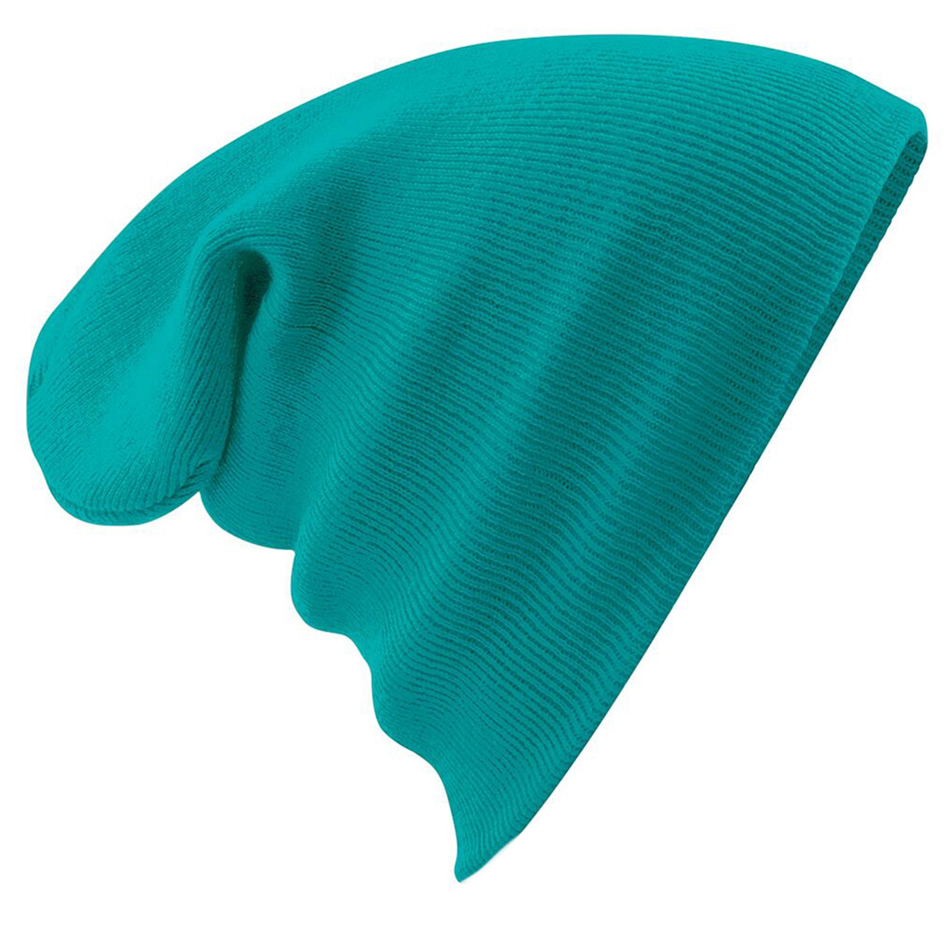 Emerald - Back - Beechfield Soft Feel Knitted Winter Hat