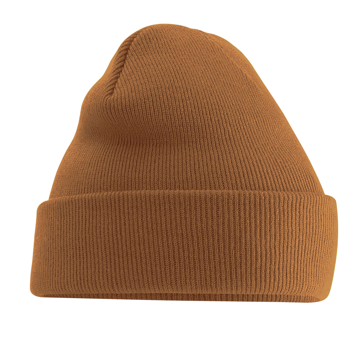 Caramel - Front - Beechfield Soft Feel Knitted Winter Hat