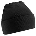 Black - Front - Beechfield Soft Feel Knitted Winter Hat