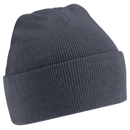 Graphite Grey - Front - Beechfield Soft Feel Knitted Winter Hat