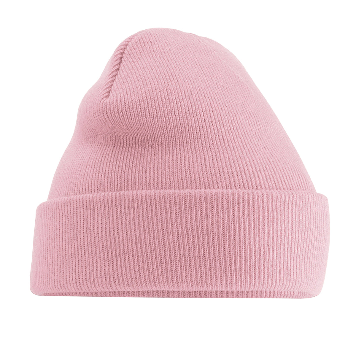 Dusky Pink - Front - Beechfield Soft Feel Knitted Winter Hat
