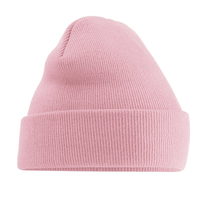 Dusky Pink - Front - Beechfield Soft Feel Knitted Winter Hat