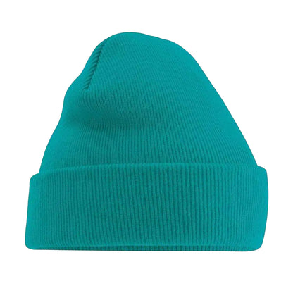 Emerald - Front - Beechfield Soft Feel Knitted Winter Hat