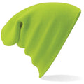 lime Green - Back - Beechfield Soft Feel Knitted Winter Hat