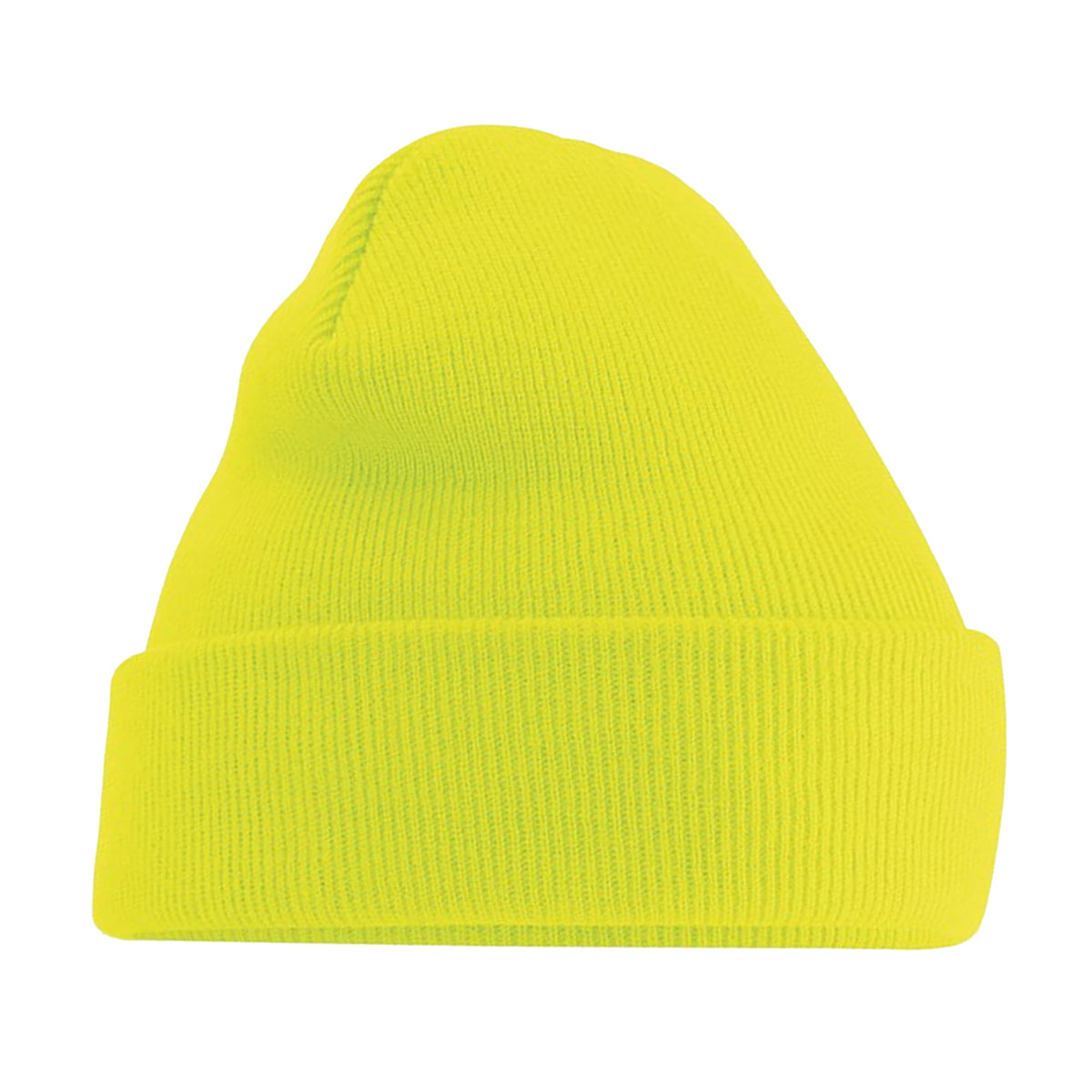 Orange - Side - Beechfield Soft Feel Knitted Winter Hat