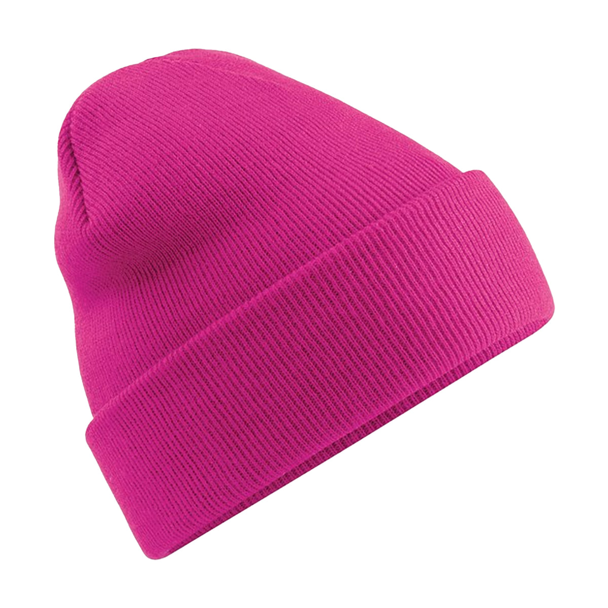 Fuchsia - Back - Beechfield Soft Feel Knitted Winter Hat