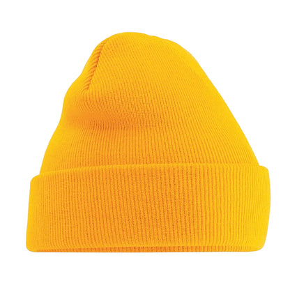 Gold - Front - Beechfield Soft Feel Knitted Winter Hat