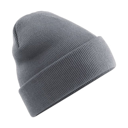 Graphite Grey - Back - Beechfield Soft Feel Knitted Winter Hat