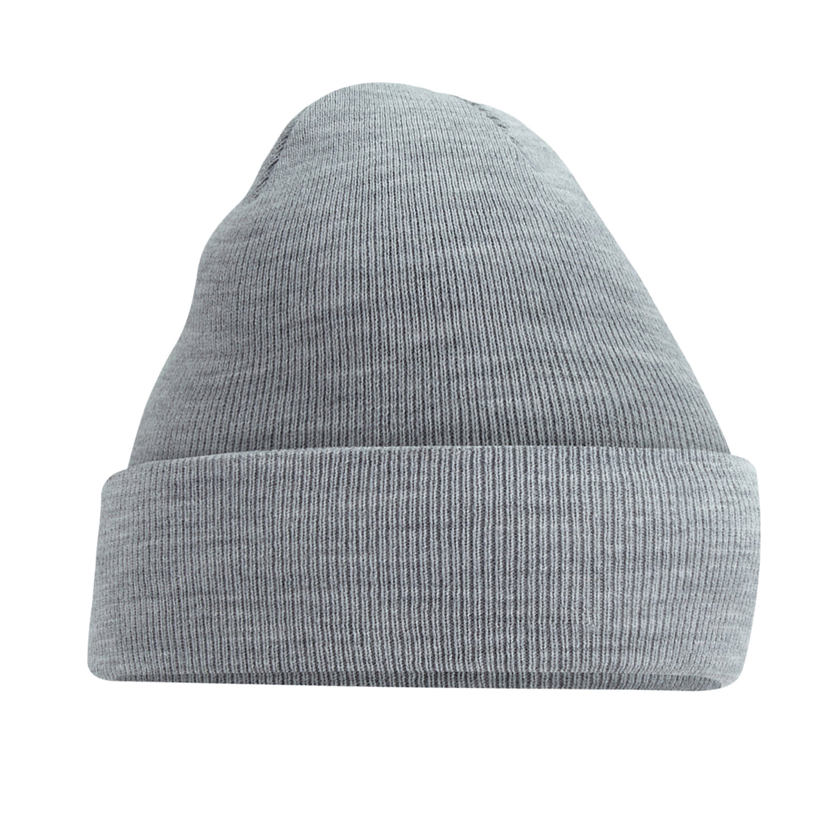 Ash Grey - Front - Beechfield Soft Feel Knitted Winter Hat