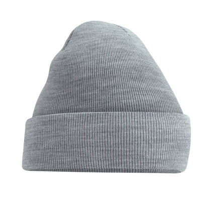 Ash Grey - Front - Beechfield Soft Feel Knitted Winter Hat