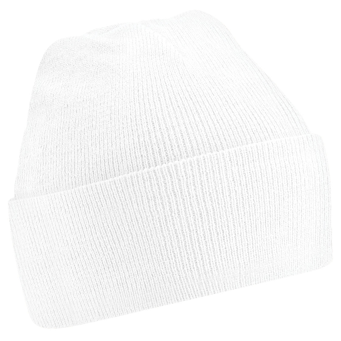 White - Front - Beechfield Soft Feel Knitted Winter Hat