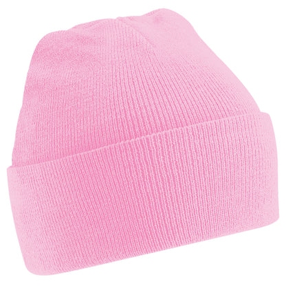 Classic Pink - Front - Beechfield Soft Feel Knitted Winter Hat