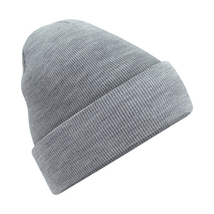 Ash Grey - Back - Beechfield Soft Feel Knitted Winter Hat
