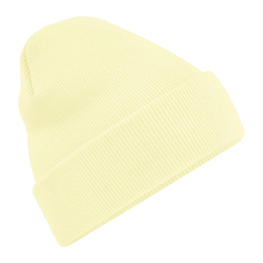 Sky Blue - Side - Beechfield Soft Feel Knitted Winter Hat