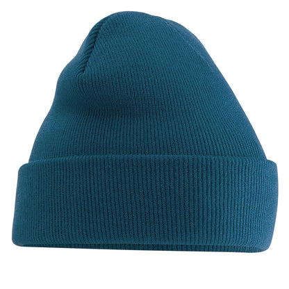 Petrol - Front - Beechfield Soft Feel Knitted Winter Hat