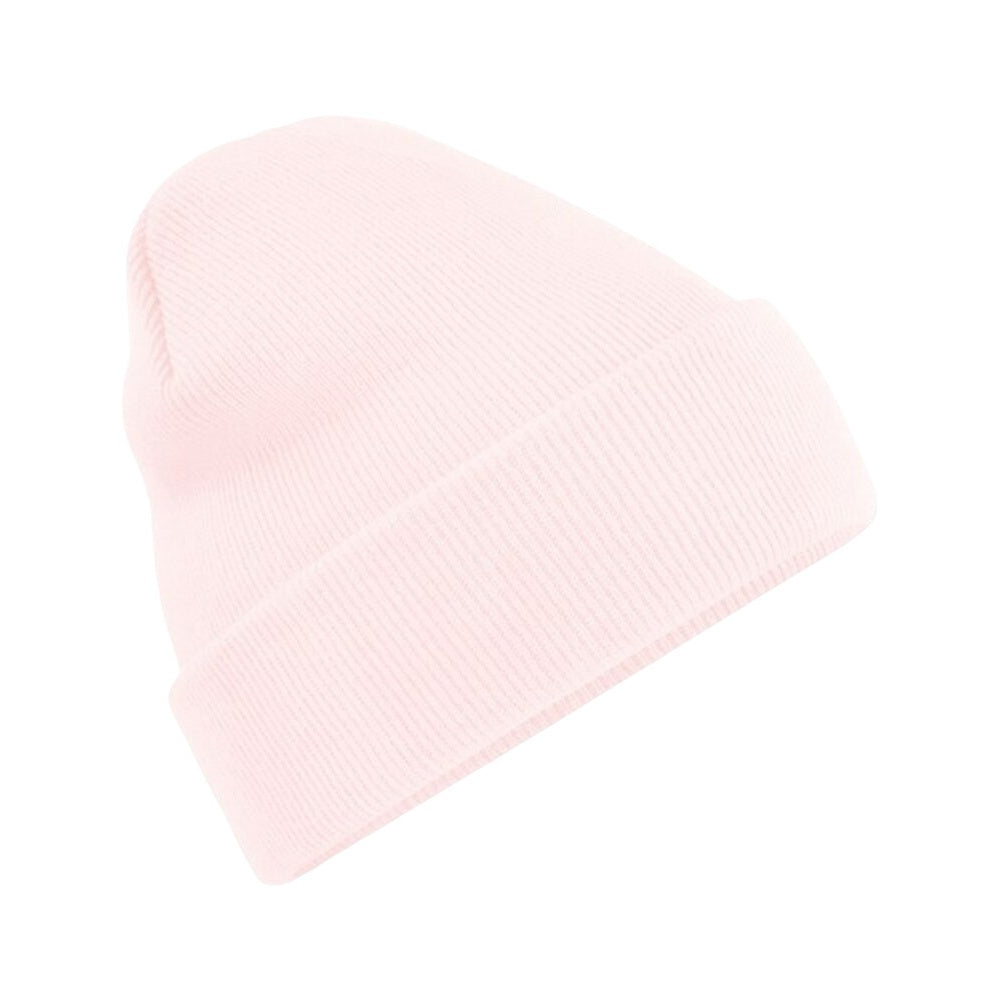 Pastel Pink - Front - Beechfield Soft Feel Knitted Winter Hat