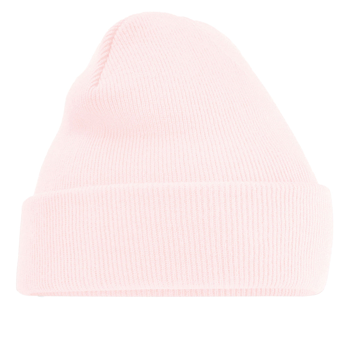 True Pink - Side - Beechfield Soft Feel Knitted Winter Hat