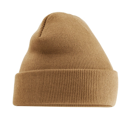 Bottle Green - Side - Beechfield Soft Feel Knitted Winter Hat