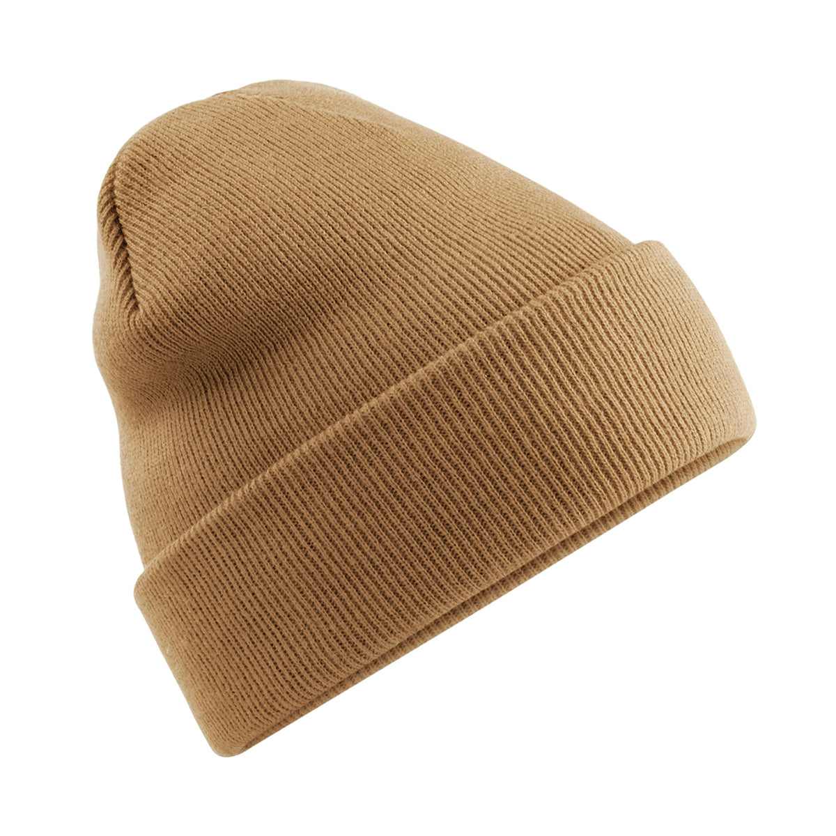 Biscuit - Back - Beechfield Soft Feel Knitted Winter Hat