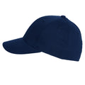 French Navy - Side - Beechfield Unisex Low Profile Heavy Brushed Cotton Baseball Cap