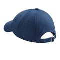 French Navy - Back - Beechfield Unisex Low Profile Heavy Cotton Drill Cap - Headwear