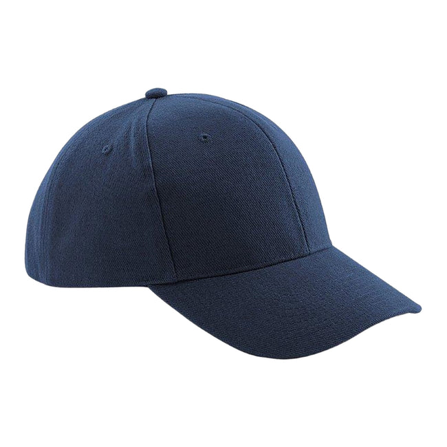 French Navy - Front - Beechfield Unisex Pro-Style Heavy Brushed Cotton Baseball Cap - Headwear