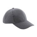 Graphite Grey - Back - Beechfield Unisex Pro-Style Heavy Brushed Cotton Baseball Cap - Headwear