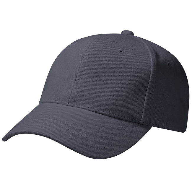 Graphite Grey - Back - Beechfield Unisex Pro-Style Heavy Brushed Cotton Baseball Cap - Headwear