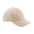Stone - Back - Beechfield Unisex Pro-Style Heavy Brushed Cotton Baseball Cap - Headwear