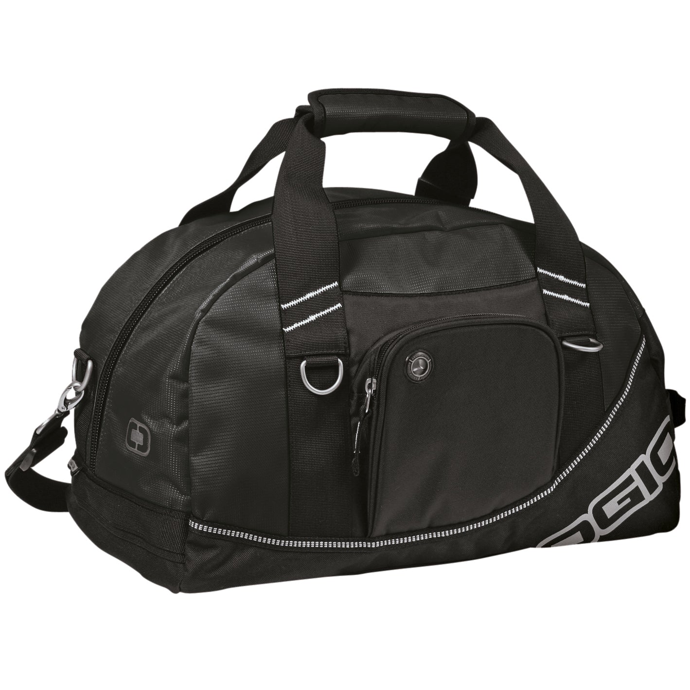 Black-Black - Front - Ogio Half Dome Sports-Gym Duffle Bag (29.5 Litres)