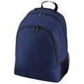 French Navy - Front - BagBase Plain Universal Backpack - Rucksack Bag (18 Litres)