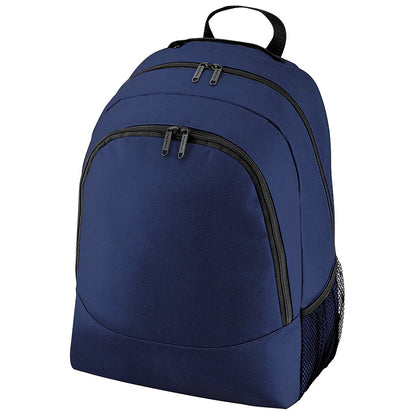 French Navy - Front - BagBase Plain Universal Backpack - Rucksack Bag (18 Litres)