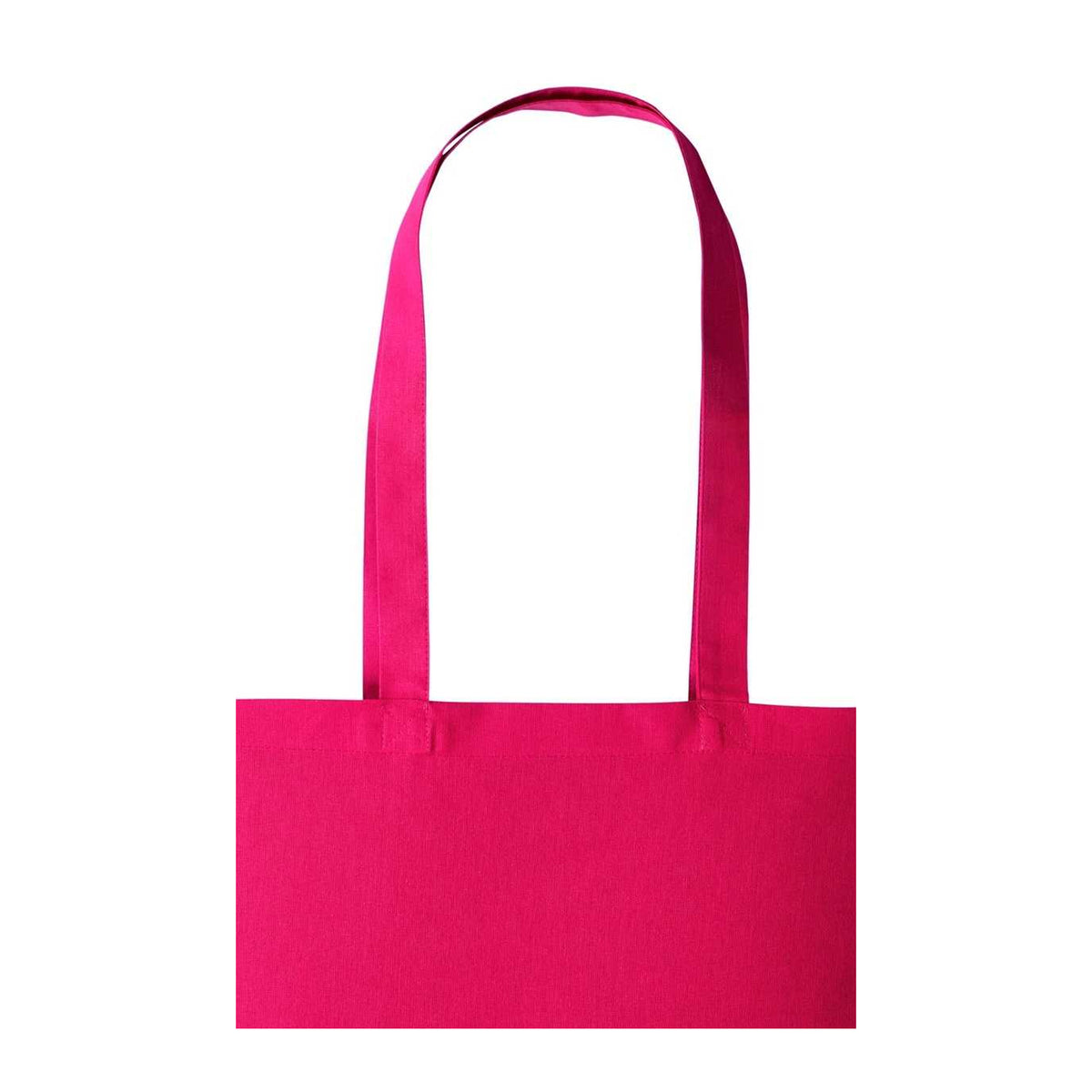 Hot Pink - Back - Nutshell Plain Strong Shoulder Shopper Bag