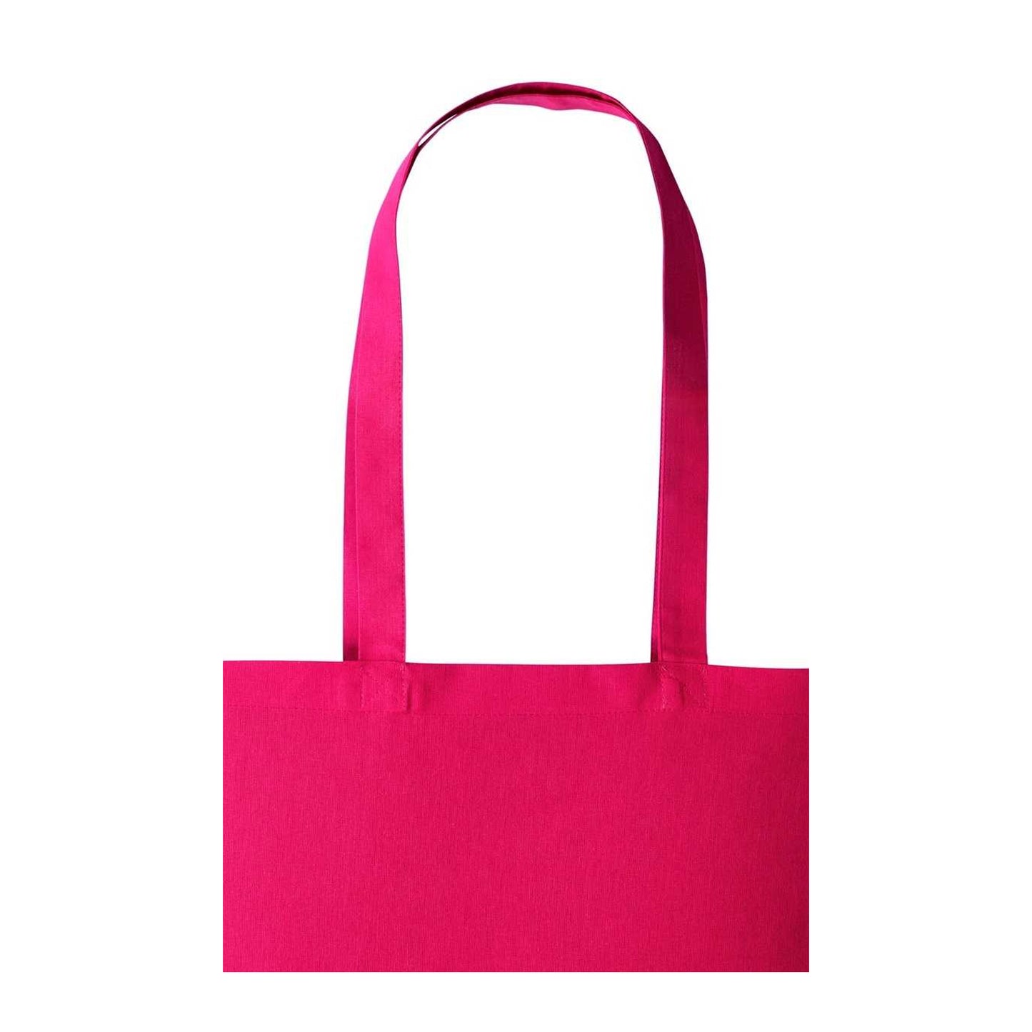 Hot Pink - Back - Nutshell Plain Strong Shoulder Shopper Bag