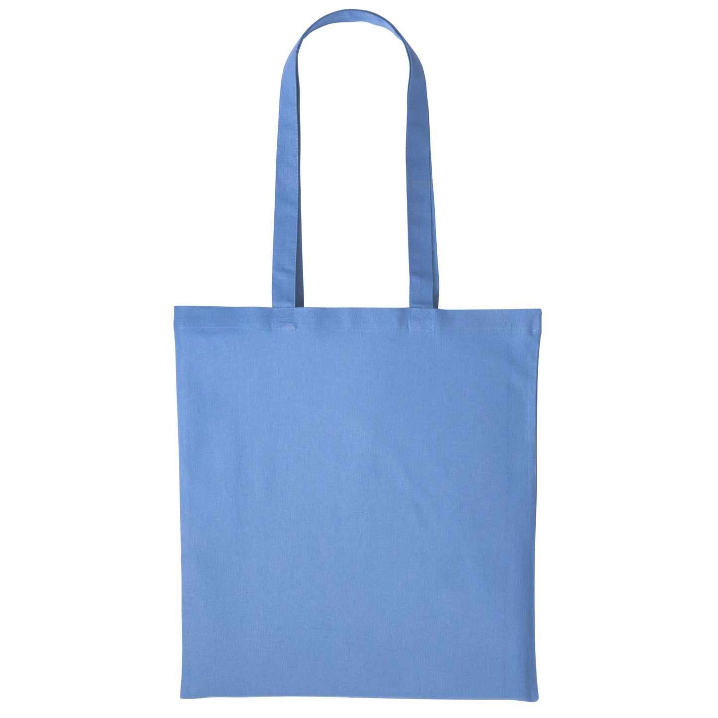 Cornflower Blue - Front - Nutshell Plain Strong Shoulder Shopper Bag
