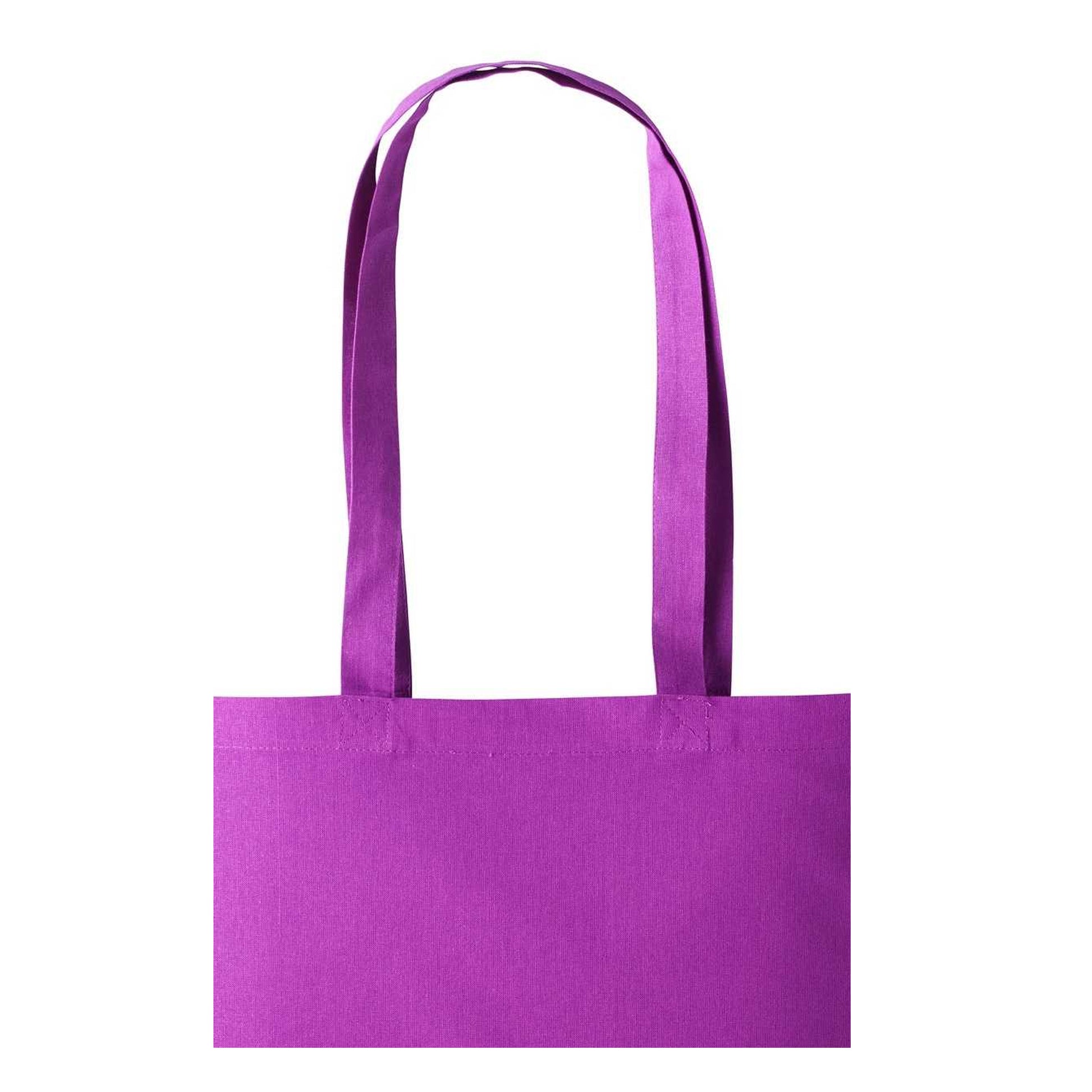 Magenta - Back - Nutshell Plain Strong Shoulder Shopper Bag