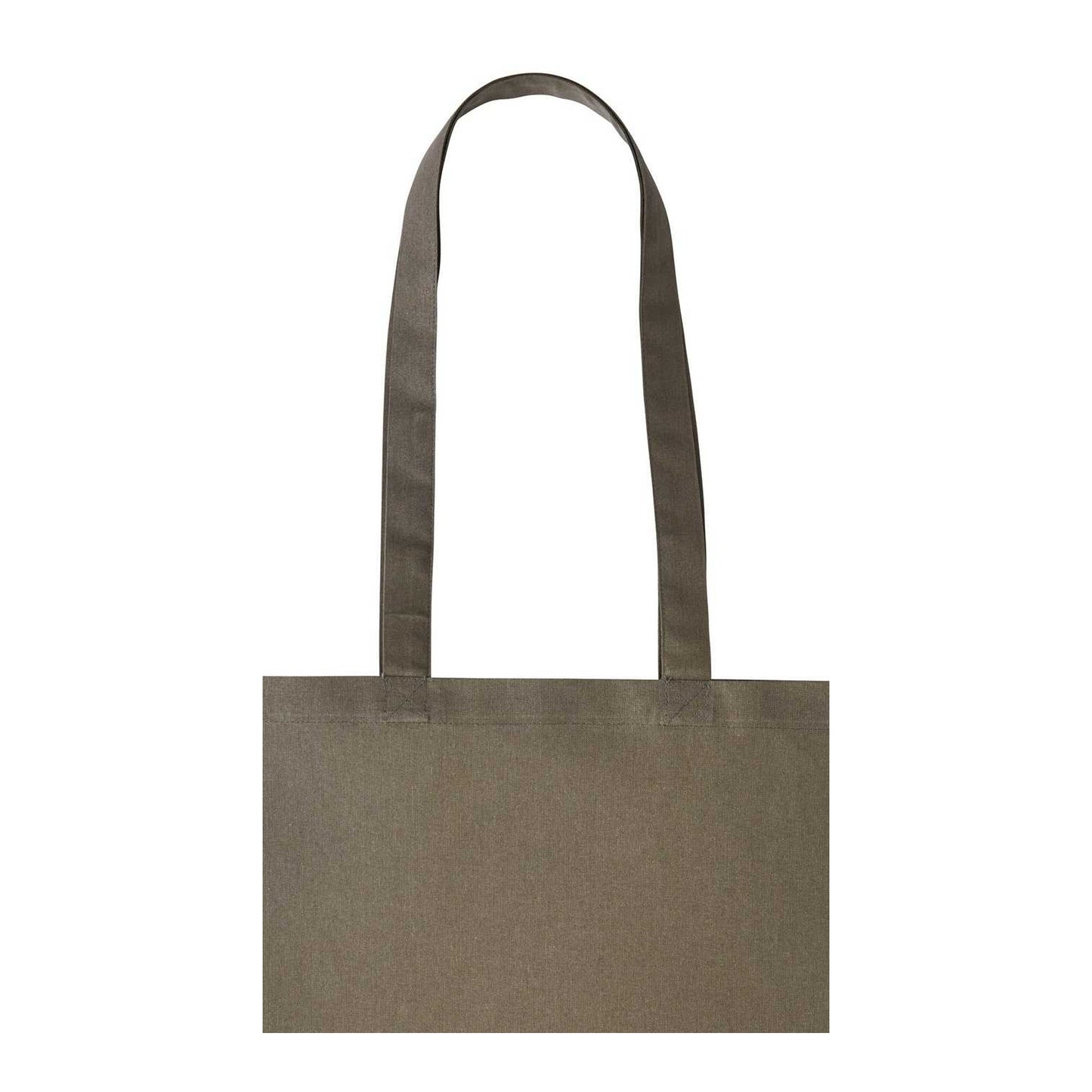 Olive - Back - Nutshell Plain Strong Shoulder Shopper Bag