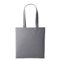 Slate Grey - Front - Nutshell Plain Strong Shoulder Shopper Bag