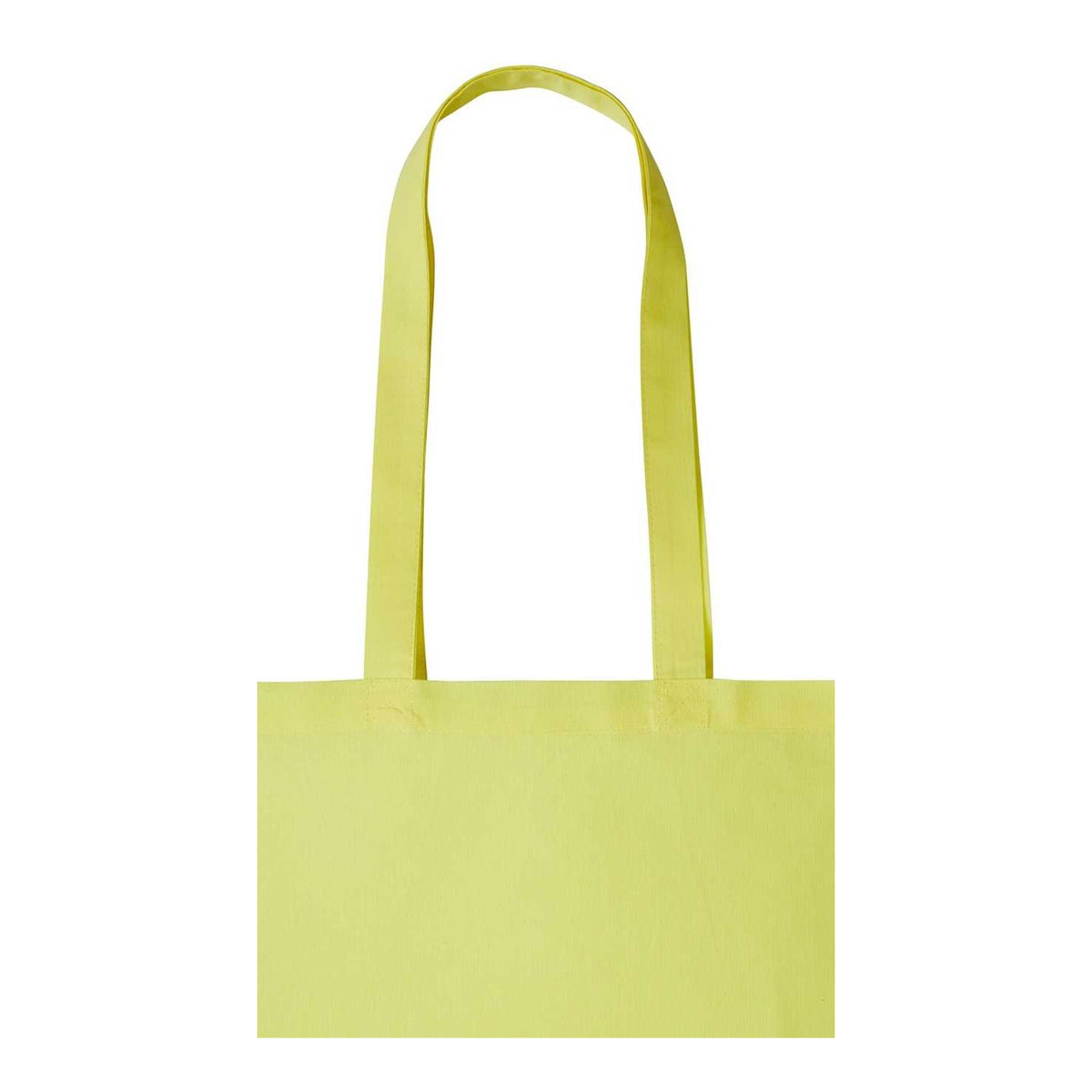Pastel Lemon - Back - Nutshell Plain Strong Shoulder Shopper Bag