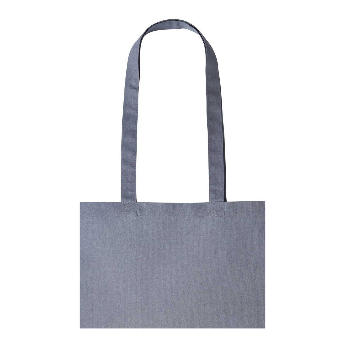 Steel Mid Grey - Back - Nutshell Plain Strong Shoulder Shopper Bag