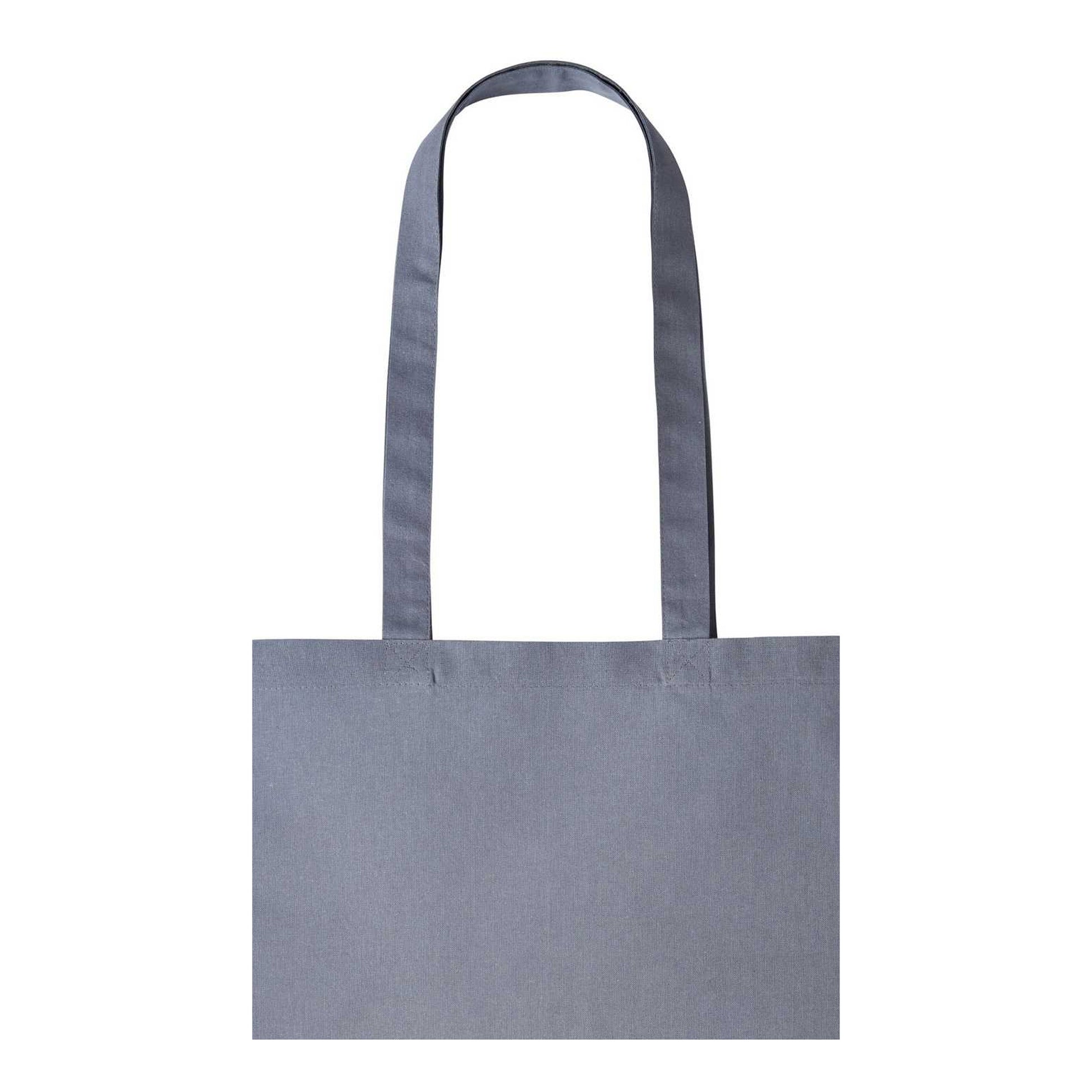 Steel Mid Grey - Back - Nutshell Plain Strong Shoulder Shopper Bag
