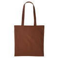 Dark Brown - Front - Nutshell Plain Strong Shoulder Shopper Bag