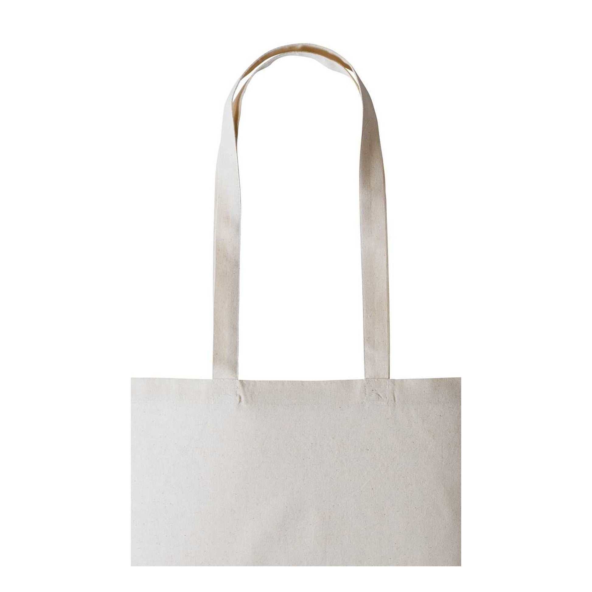 Natural - Back - Nutshell Plain Strong Shoulder Shopper Bag