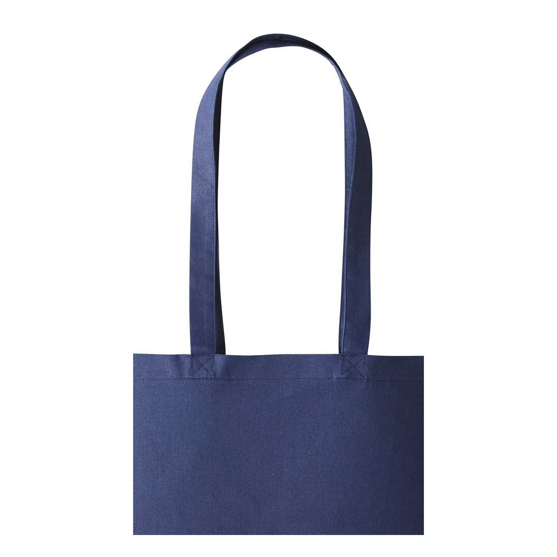 Navy - Back - Nutshell Plain Strong Shoulder Shopper Bag