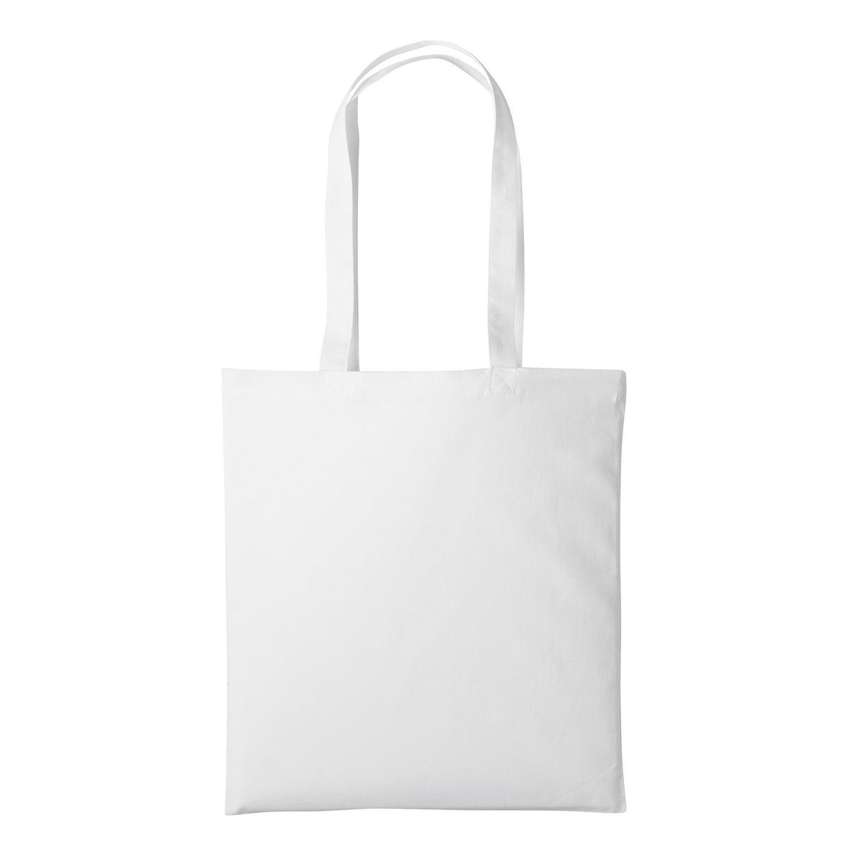White - Front - Nutshell Plain Strong Shoulder Shopper Bag