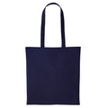 French Dark Navy - Front - Nutshell Plain Strong Shoulder Shopper Bag