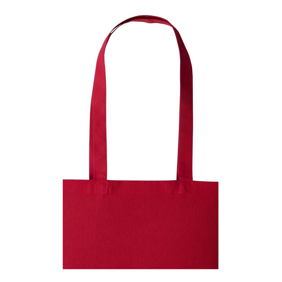 Red - Back - Nutshell Plain Strong Shoulder Shopper Bag