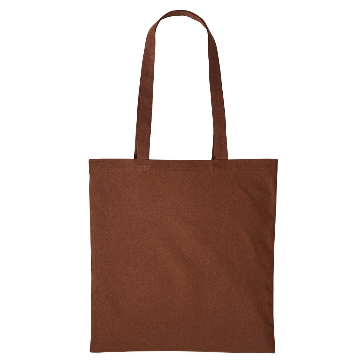 Dark Brown - Front - Nutshell Plain Strong Shoulder Shopper Bag