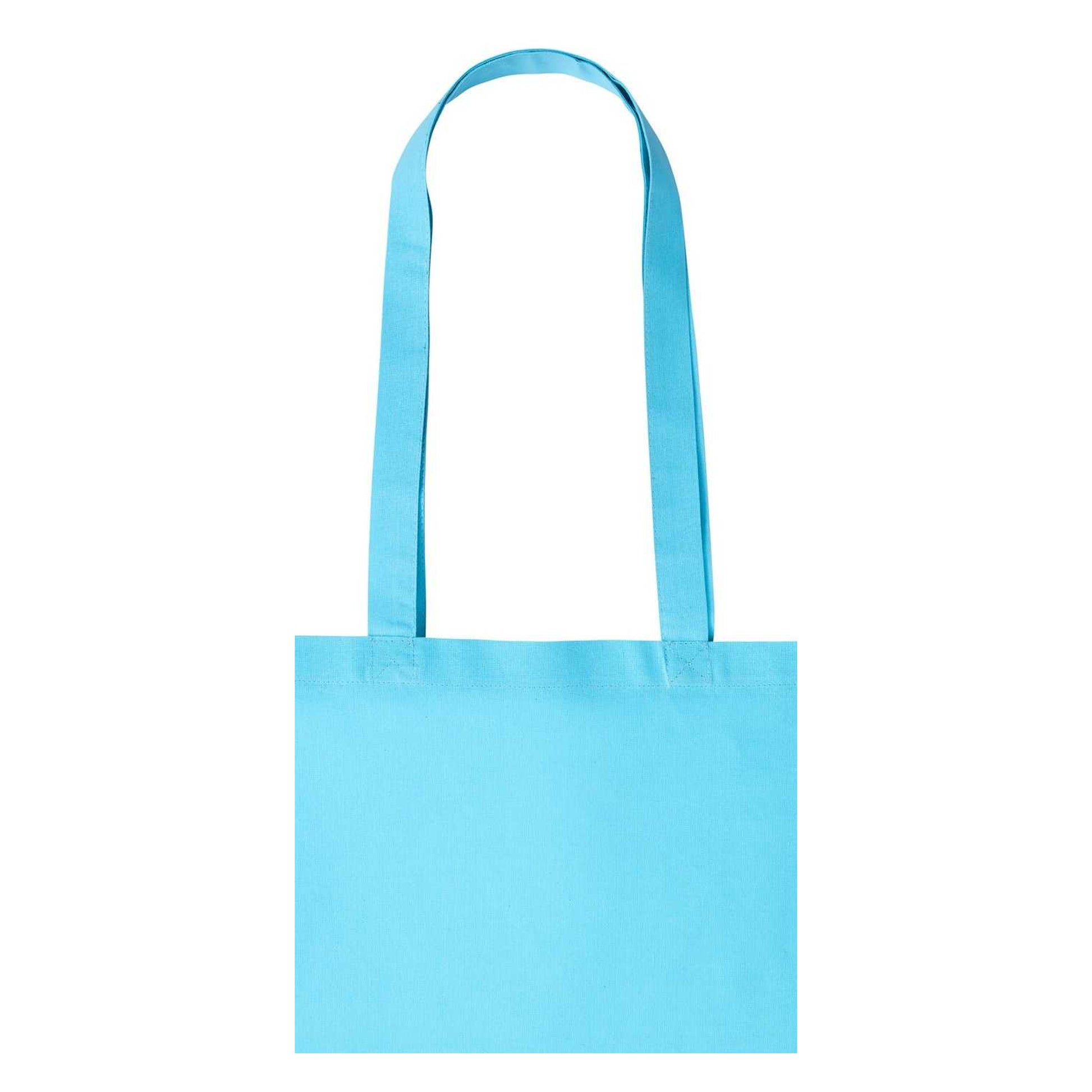 Turquoise - Back - Nutshell Plain Strong Shoulder Shopper Bag
